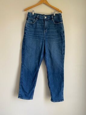 American Eagle Stretch Curvy Mom Jeans size 14 regular dark wash